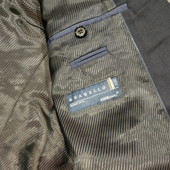 Hugo BossThe James 3 Guabello Super 130s Navy Suit Jacket - Picture 6 of 8